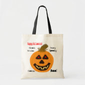 Halloween Oranje pompoen Tote Bag (Voorkant)