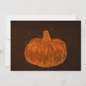 Halloween Oranje pompoen verjaardagsfeestje Kaart (Achterkant)