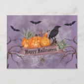 Halloween Oranje pompoenen met roodbaars Feestdagenkaart (Voorkant)