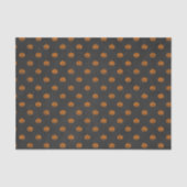 Halloween Oranje Pumpkin Chalkboard Patroon Tissuepapier (Voorkant)