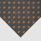 Halloween Oranje Pumpkin Chalkboard Patroon Tissuepapier (Detail)