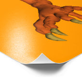 Halloween Oranje Pumpkin Dragon Foto Afdruk (Hoek)