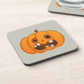 Halloween Oranje Pumpkin Jack-o'-lantern Drankjes Onderzetter (Linkerzijde)