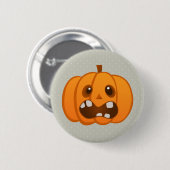 Halloween Oranje Pumpkin Jack-o'-lantern Ronde Button 5,7 Cm (Voorkant /achterkant)