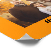 Halloween Oranje rand - Instant Download of Poster (Hoek)