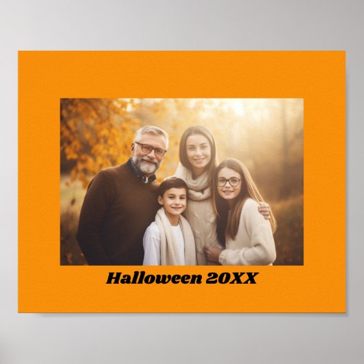 Halloween Oranje rand - Instant Download of Poster (Voorkant)