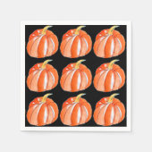 Halloween oranje schattig pompoen servet (Voorkant)