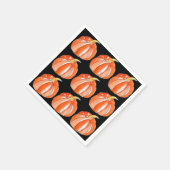 Halloween oranje schattig pompoen servet (Hoek)