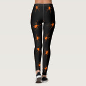 Halloween Oranje Spider Popular Elegant Leggings (Achterkant)