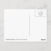 Halloween Oranje spin en web aangepaste tekst Briefkaart (Achterkant)