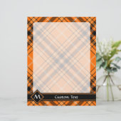 Halloween Oranje Tartan (Staand voorkant)