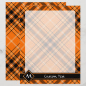 Halloween Oranje Tartan (Voorkant / Achterkant)