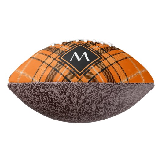 Halloween Oranje Tartan American Football (Gedraaid 90)