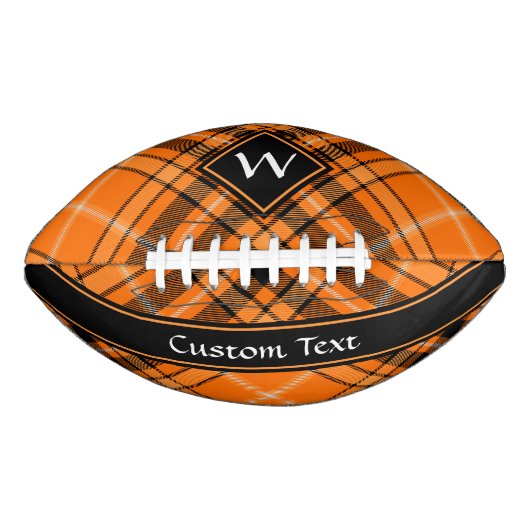 Halloween Oranje Tartan American Football (Voorkant)