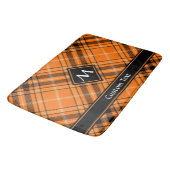 Halloween Oranje Tartan Badmat (Gekanteld)