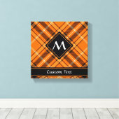 Halloween Oranje Tartan Canvas Afdruk (Insitu (Houten vloer))