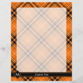 Halloween Oranje Tartan Flyer (Voorkant)