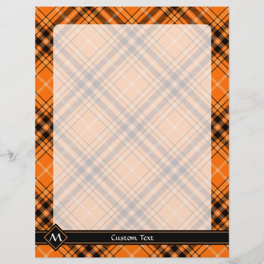 Halloween Oranje Tartan Flyer (Voorkant)