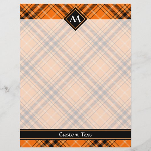 Halloween Oranje Tartan Flyer (Achterkant)