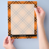 Halloween Oranje Tartan Flyer (Hand)