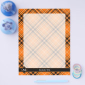 Halloween Oranje Tartan Flyer (Enkel)