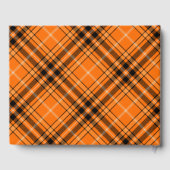 Halloween Oranje Tartan Gastenboek (Achterkant)