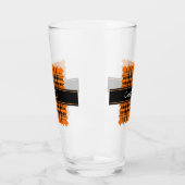Halloween Oranje Tartan Glas (Links)