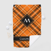 Halloween Oranje Tartan Golfhanddoek (Insitu)