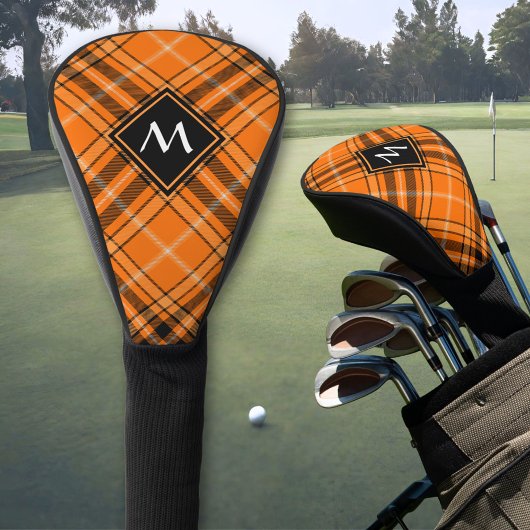 Halloween Oranje Tartan Golfheadcover