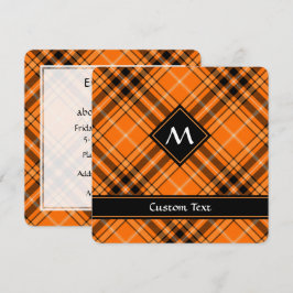 Halloween Oranje Tartan Kaart