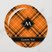 Halloween Oranje Tartan Kaart (Voorkant / Achterkant)
