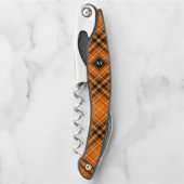 Halloween Oranje Tartan Kurkentrekker (Voorkant)