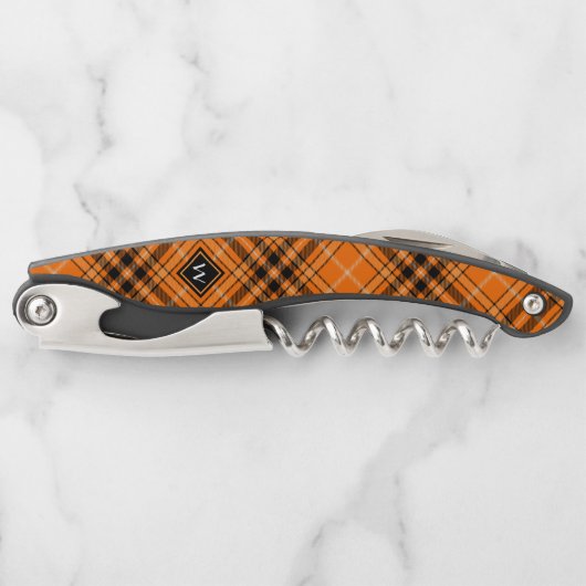 Halloween Oranje Tartan Kurkentrekker (Voorkant)