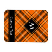Halloween Oranje Tartan Magneet (Horizontaal)