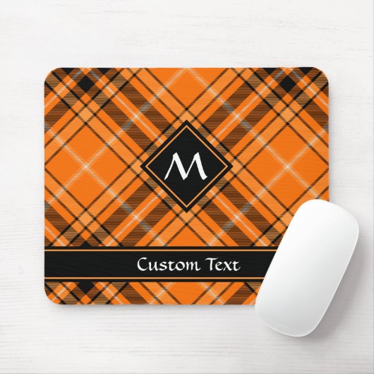 Halloween Oranje Tartan Muismat (Met muis)
