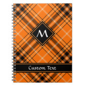 Halloween Oranje Tartan Notitieboek (Voorkant)