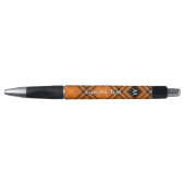 Halloween Oranje Tartan Pen (Voorkant)
