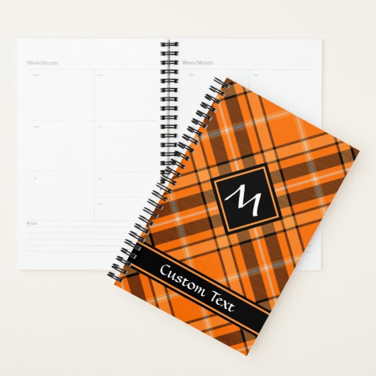 Halloween Oranje Tartan Planner (Display)