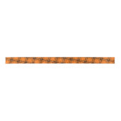 Halloween Oranje Tartan Satijnen Lint (Voorkant)