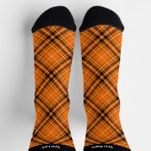 Halloween Oranje Tartan Sokken (Top)