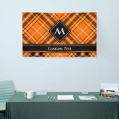 Halloween Oranje Tartan Spandoek (Beurs)