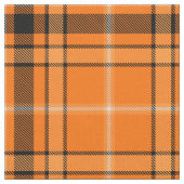 Halloween Oranje Tartan Stof (Close Up)