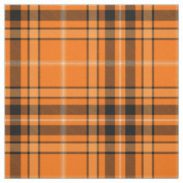 Halloween Oranje Tartan Stof