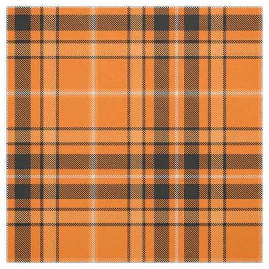 Halloween Oranje Tartan Stof (Swatch)