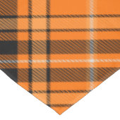 Halloween Oranje Tartan Tafelkleed (Gekanteld)
