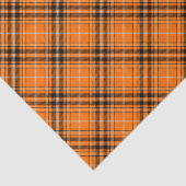 Halloween Oranje Tartan Tissuepapier (Detail)