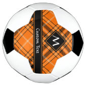Halloween Oranje Tartan Voetbal (Gedraaid)