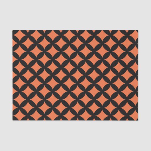 Halloween oranje tissue papier cadeau tas stuffer (Voorkant)