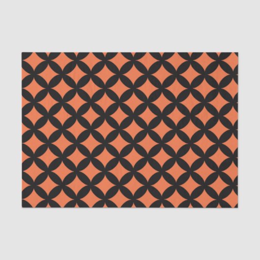 Halloween oranje tissuepapier cadeautas tas vullin (Voorkant)