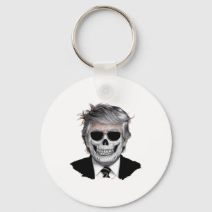 Halloween Oranje Trump Amerikaanse Horror Party Co Sleutelhanger